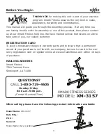 Preview for 3 page of XMark Fitness XM-3157 Owner'S Manual