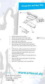 Preview for 3 page of xMount Desk Secure Operating Instructions