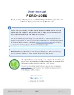 Preview for 2 page of Xomax FORD-10EU User Manual