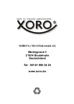 Preview for 22 page of Xoro HMT 300 User Manual