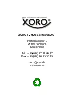 Preview for 37 page of Xoro HRT 8400 User Manual