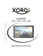 Xoro MegaPAD 1403 User Manual preview