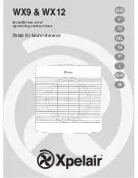 Xpelair WX12 Installation And Operating Instructions Manual preview