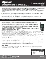 Preview for 1 page of Xpresskit AstroStart RSS-5224 User Manual