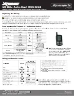 Preview for 2 page of Xpresskit AstroStart RSS-5224 User Manual