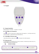 Preview for 5 page of XS OXY Series Manual