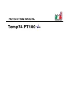 XS Temp74 PT100 Vio Instruction Manual preview