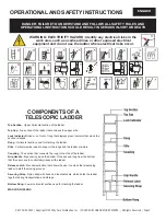 Preview for 2 page of Xtend+Climb HOME 750P PLUS Operational And Care Instructions