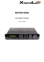 Preview for 1 page of XtendLan MATRIX1608A User Manual