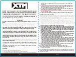 Preview for 2 page of XTM 645860 Owner'S Manual