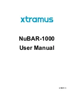 Preview for 1 page of Xtramus NuBAR-1000 User Manual