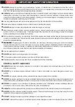 Preview for 5 page of Xtreme Power 212 CC Owner'S Manual And Safety Instructions