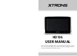 Xtrons HD106 User Manual preview