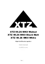 XTZ XTZ 99.25 MKII Piano User Manual preview