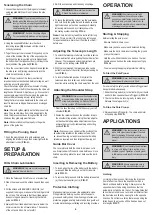 Preview for 7 page of XU1 XPPHP-018 Operating Instructions Manual