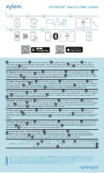 Xylem optimyze Quick Start Manual preview