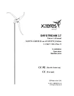 XZERES Wind Skystream 3.7 Owner'S Manual preview