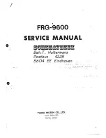 Yaesu FRG-9600 Service Manual preview