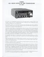 Preview for 2 page of Yaesu FT-707 Instruction Manual