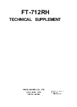 Preview for 1 page of Yaesu FT-712RH Technical Supplement