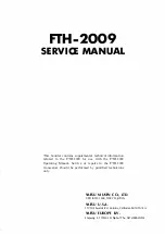 Yaesu FTH-2009 Service Manual preview