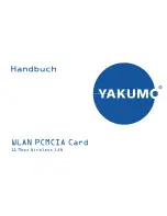 YAKUMO WLAN PCMCIA CARD Manual preview