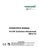 Preview for 3 page of Yamabiko ECHO MTA-TC Operator'S Manual