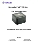 Yamaha 10-FLXUC500-NA Installation And Operation Manual preview