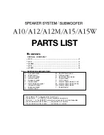 Preview for 18 page of Yamaha A10 Service Manual