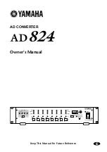 Yamaha AD824 Owner'S Manual preview