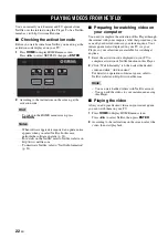 Preview for 26 page of Yamaha BD-A1000 Owner'S Manual