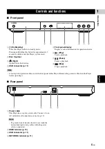 Preview for 9 page of Yamaha BD-S473 Owner'S Manual