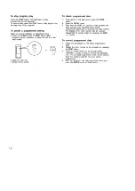 Preview for 12 page of Yamaha CDC-615 Owner'S Manual