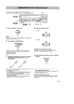 Preview for 13 page of Yamaha CDV-1200K Owner'S Manual