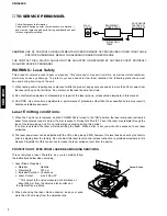 Preview for 2 page of Yamaha CDX-E200 Service Manual