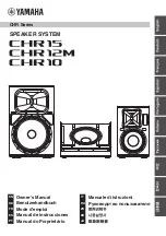 Preview for 1 page of Yamaha CHR Series Manual