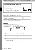 Preview for 56 page of Yamaha Clavinova CVP-403 Owner'S Manual