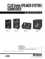 Preview for 1 page of Yamaha CLUB Series Service Manual