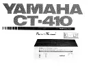 Yamaha CT-410 Owner'S Manual preview