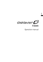 Preview for 11 page of Yamaha DISKLAVIER E3 CLASSIC Operation Manual