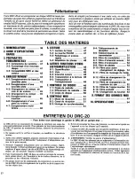 Preview for 2 page of Yamaha DRC-20 (French) Manuel D'Instructions