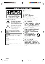 Preview for 2 page of Yamaha DV-C6480 - Progressive-Scan DVD Player Owner'S Manual