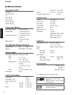 Preview for 6 page of Yamaha DV-C6860 - DVD Changer Service Manual