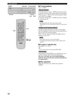 Preview for 16 page of Yamaha DVD-C920 Owner'S Manual