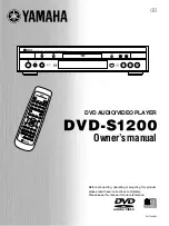 Yamaha DVD-S1200 Owner'S Manual preview