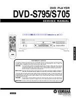 Preview for 1 page of Yamaha DVD-S705 Service Manual