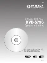 Yamaha DVD-S796 Operating Instructions Manual preview