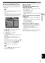 Preview for 37 page of Yamaha DVX-S301 Owner'S Manual