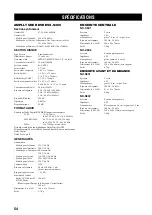 Preview for 114 page of Yamaha DVX-S301 Owner'S Manual