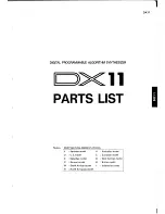 Preview for 53 page of Yamaha DX11 Service Manual